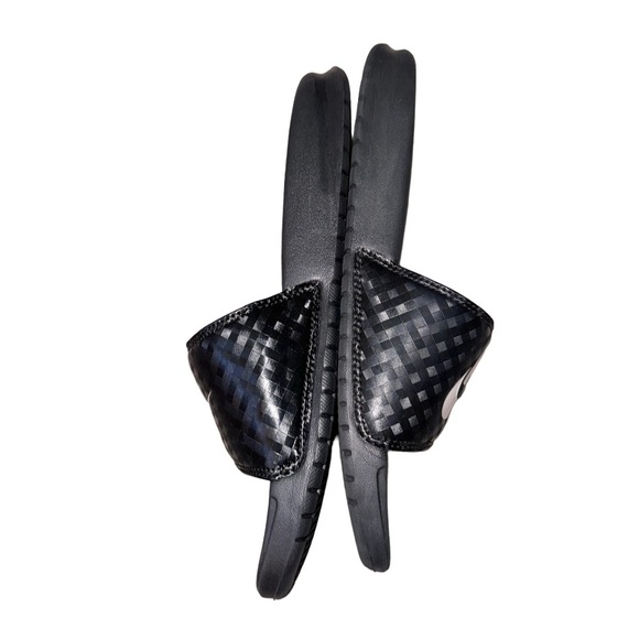 NIKE swoosh ❤️wm8 black women’s padded sandals flip flops size 8 - Picture 6 of 10